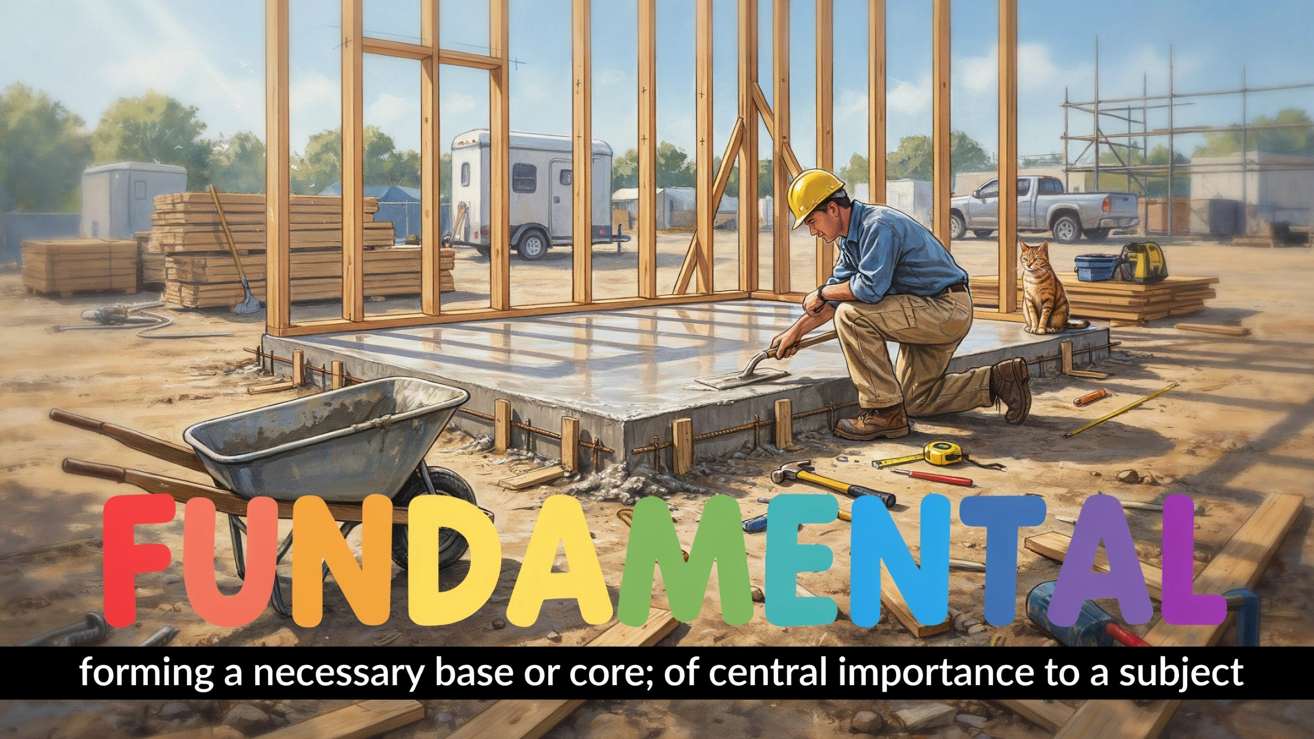English Illustration for fundamental